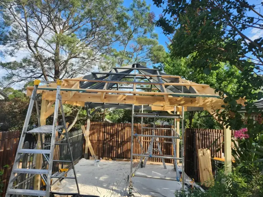 Timber pergola and outdoor structure construction